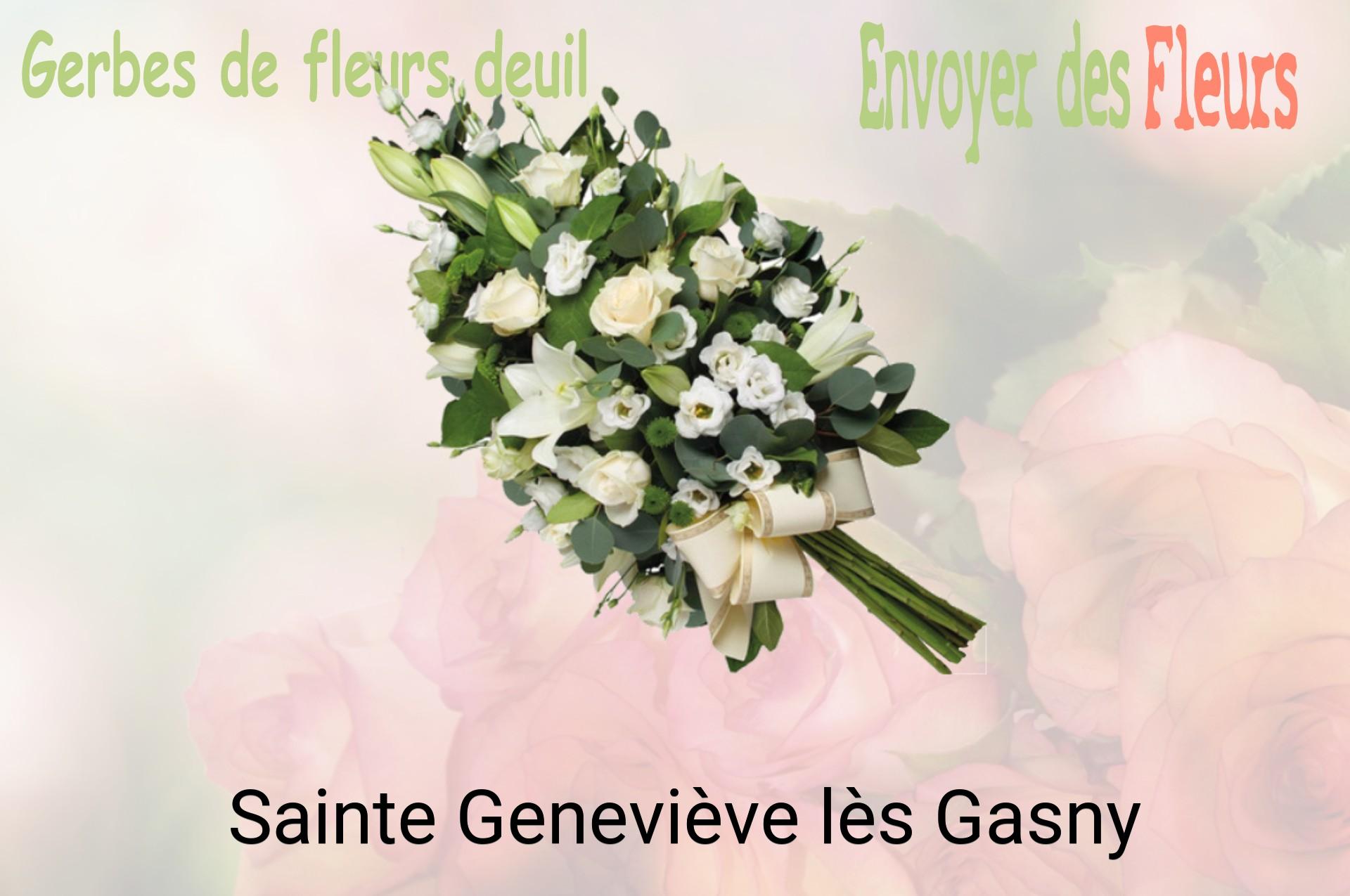Gerbe de fleurs de deuil livrée à Sainte-Geneviève-lès-Gasny